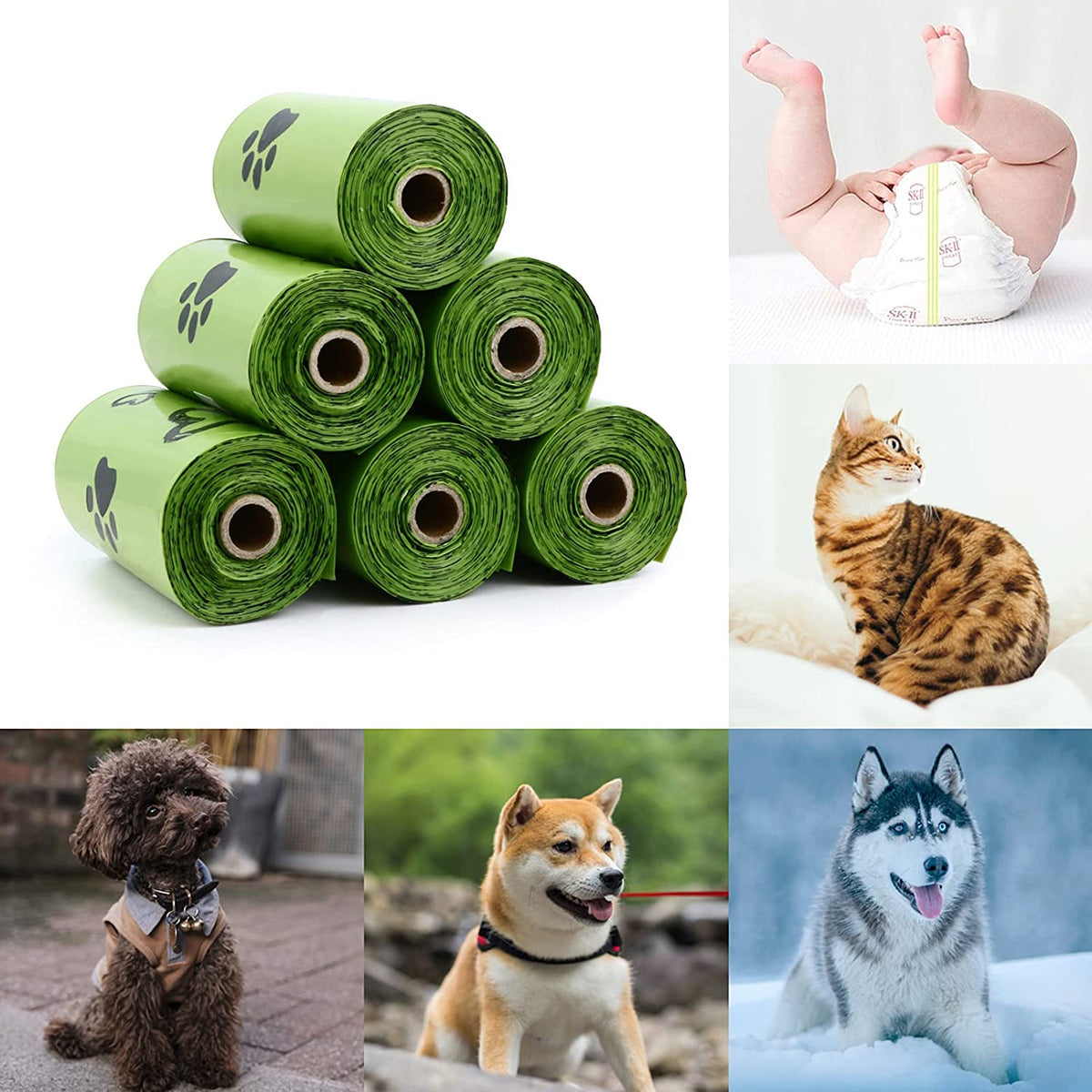 Dog Poop Bags Rolls with Dispenser Extra Thick Leak Proof 280Ct Scented