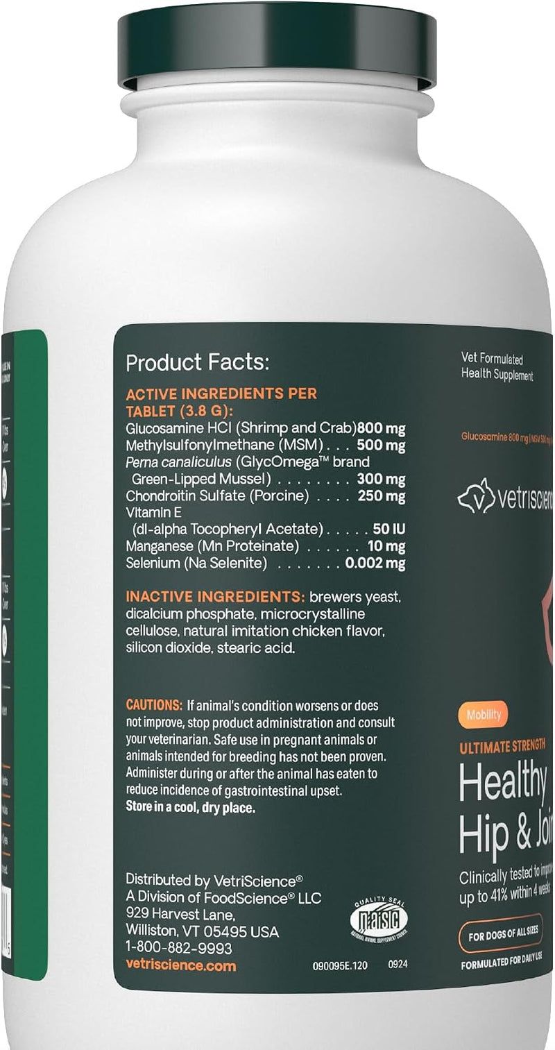 Ultimate Strength Healthy Hip & Joint for Dogs, 120 Tablets