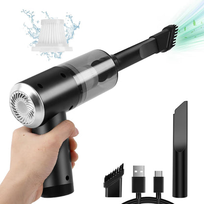 Mini Cordless Handheld Vacuum for Car, Keyboard, Laptop, Home, Black