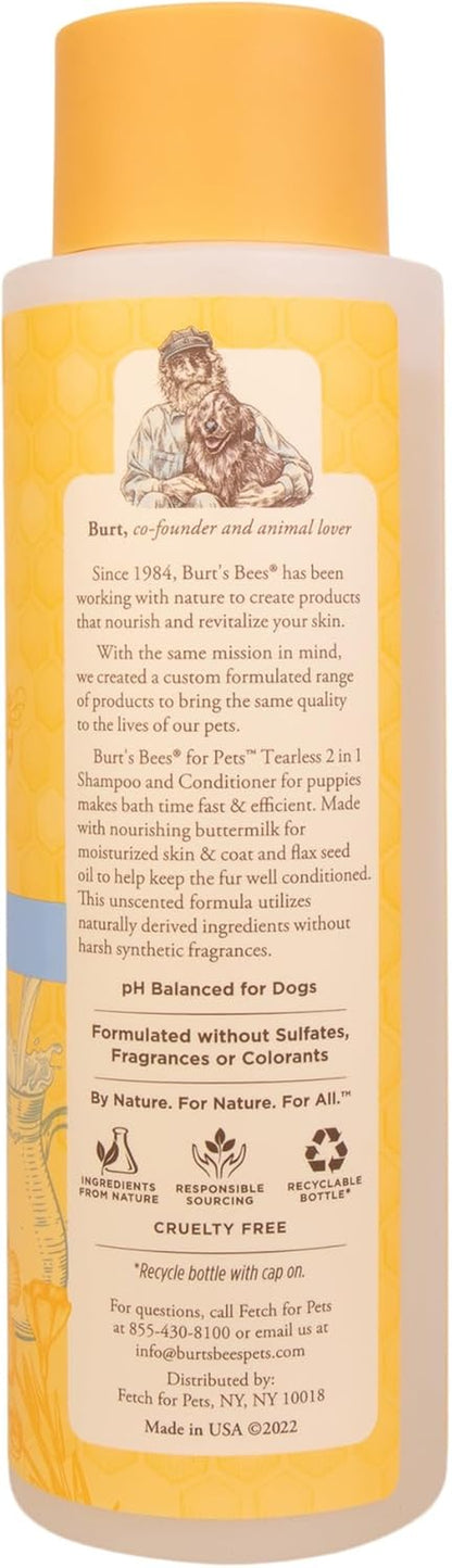 Burts Bees Tearless Puppy Shampoo & Conditioner with Buttermilk, 16 Fl Oz