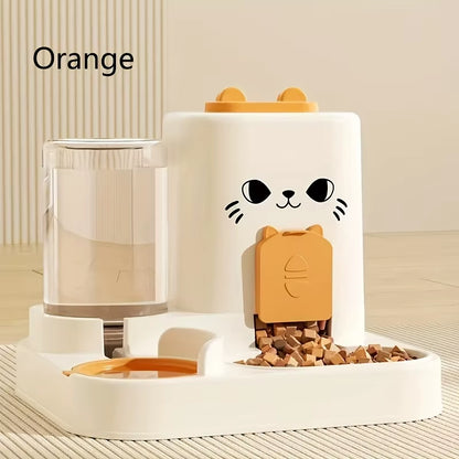 Pet Large-Capacity Feeder Integrated Automatic Water Dispenser Cat Food Bowl Dog Feeding Bowl Cat Bowl Dog Bowl Pet Supplies