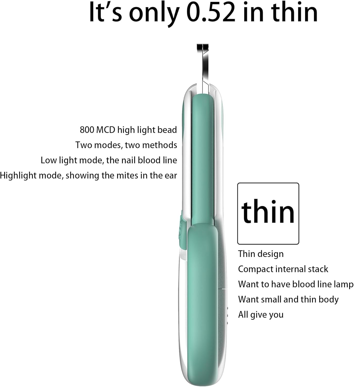 Pet Nail Clippers with LED Lights Cat Nail Clippers for Indoor Cats Nail Trimmer Clippers for Small Dog Nail Trimmers Cats Rabbits Nail Clippers Bird Kittens (Blue)