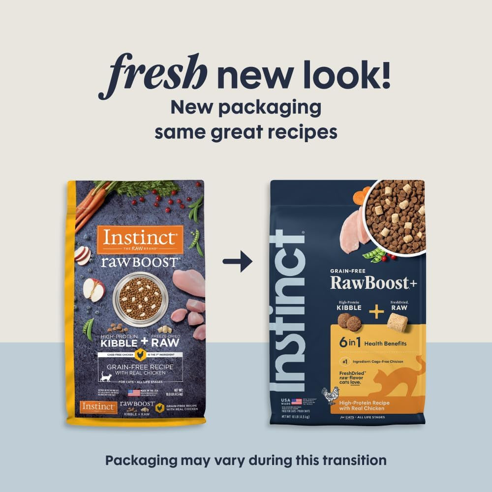 Rawboost, Dry Cat Food + Freeze Dried, Real Chicken, 10 Lb Bag