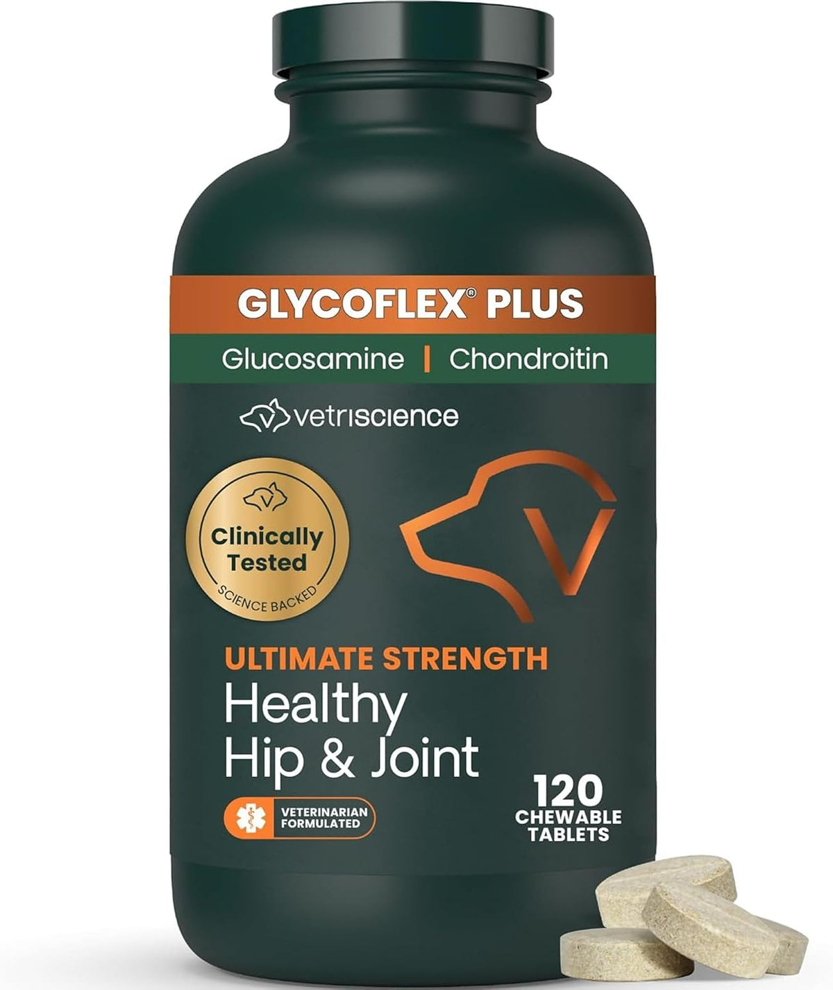 Ultimate Strength Healthy Hip & Joint for Dogs, 120 Tablets