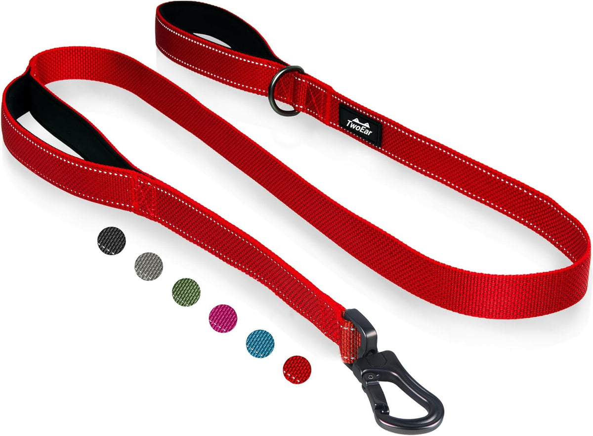 4FT 1IN Heavy Duty Dog Leash for Large Dogs with 2 Padded Handles