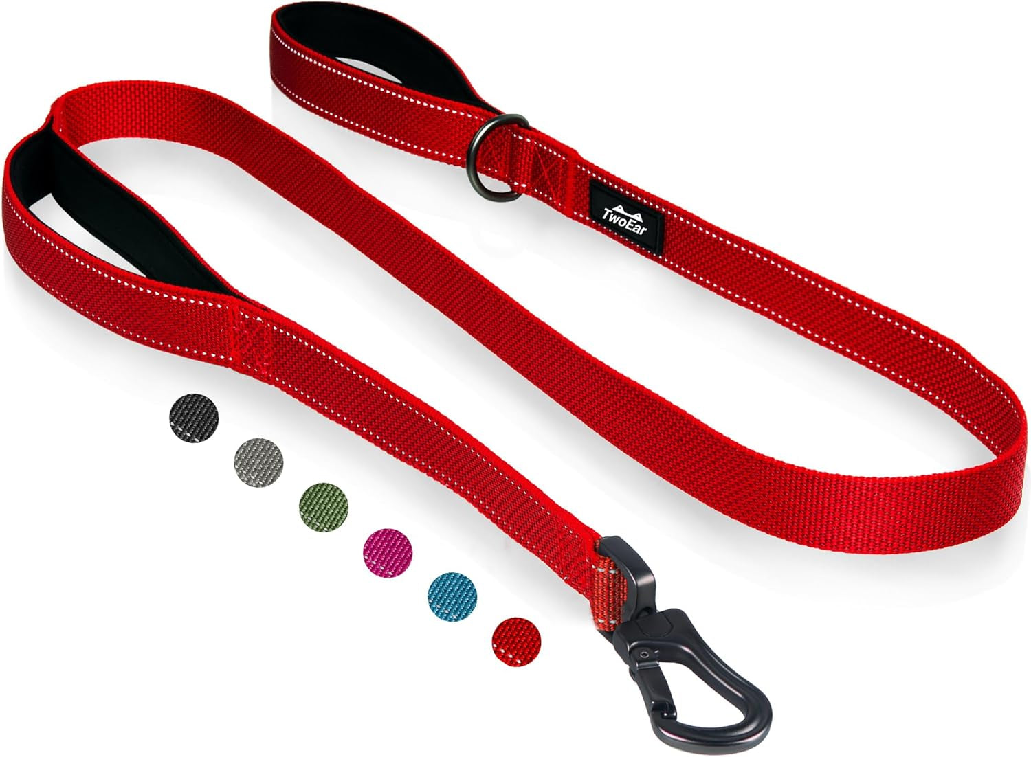 4FT 1IN Heavy Duty Dog Leash for Large Dogs with 2 Padded Handles