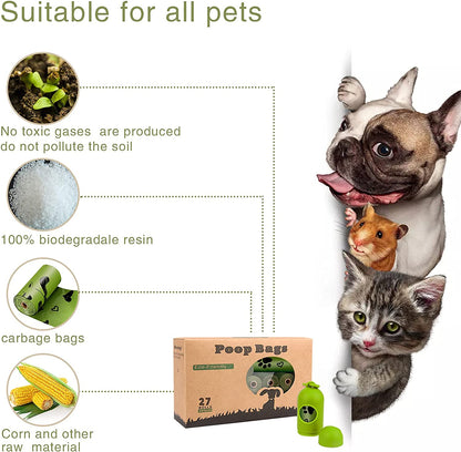 Dog Poop Bags Rolls with Dispenser Extra Thick Leak Proof 280Ct Scented