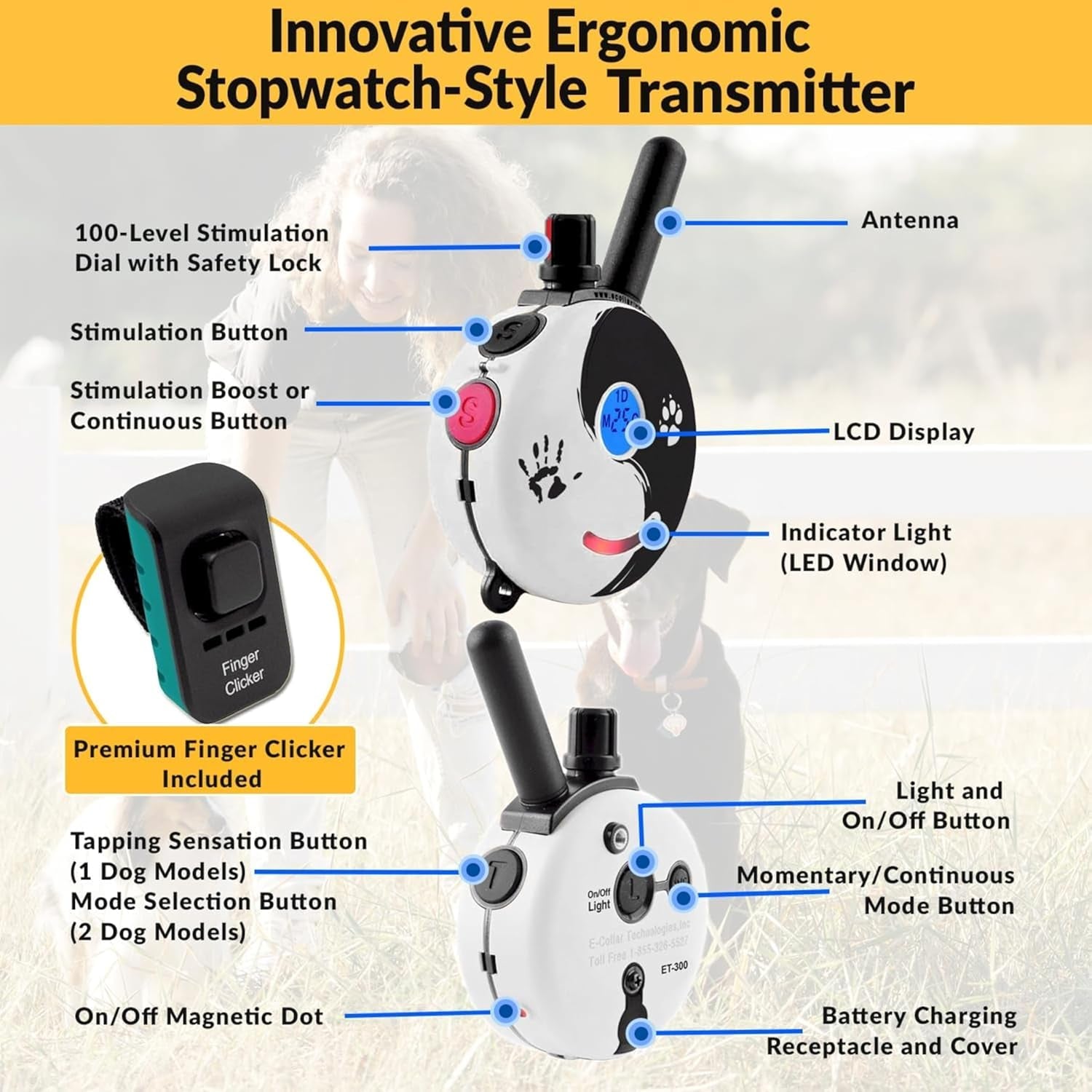 E-Collar Mini  ET-300 Remote Dog Training Collar, ZEN