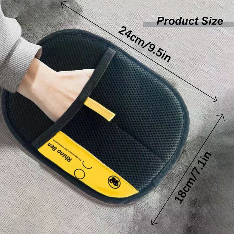 Upgraded Electrostatic Pet Hair Removal Glove for Cats and Dogs - Reusable Fur Remover for Furniture and Home Use