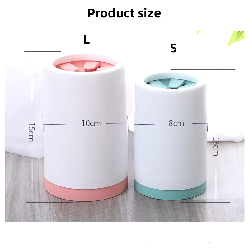 1Pcs Pet Foot Washer Cup Silicone Soft Foot Cup Cat Foot Cleaning Bucket Dog Paw Cleaner Cup Manual Quick Feet Wash Cleaner
