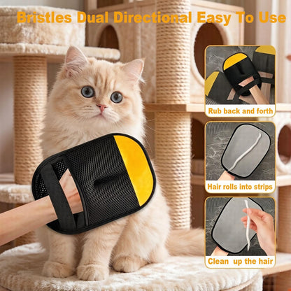 Pet Hair Removal Glove for Dogs & Cats