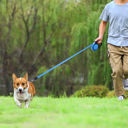 Retractable Dog Leash for Small Dogs, 16Ft anti Slip Handle Dog Leashes for Medium Dog, Blue