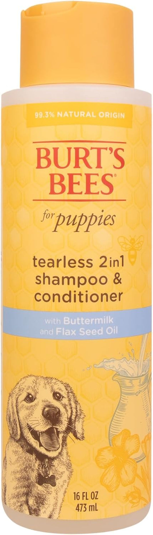 Burts Bees Tearless Puppy Shampoo & Conditioner with Buttermilk, 16 Fl Oz