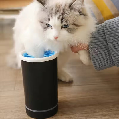 3.7V Automatic Paw Plunger Pet Washer Cleaner Soft Silicone Low Noise Foot Washing Cup Cats Dogs Quickly Wash USB Charging