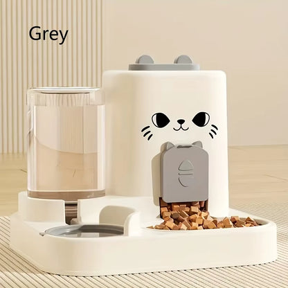 Pet Large-Capacity Feeder Integrated Automatic Water Dispenser Cat Food Bowl Dog Feeding Bowl Cat Bowl Dog Bowl Pet Supplies