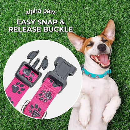 Flamingo-Inspired Large Dog Collar with Animal Bug Theme