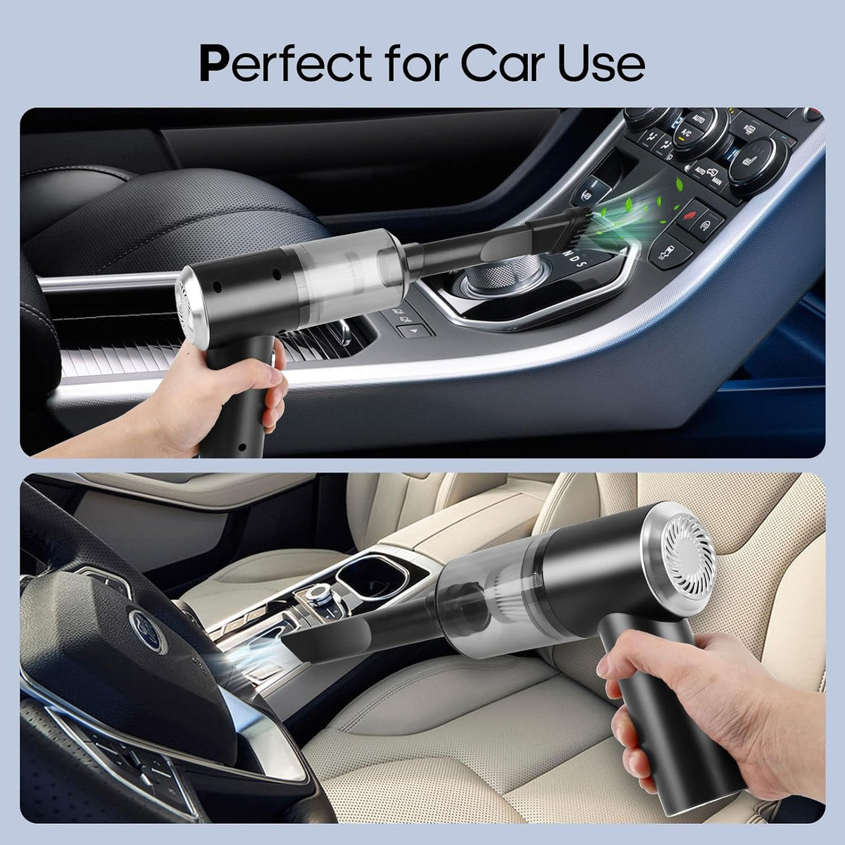 Mini Cordless Handheld Vacuum for Car, Keyboard, Laptop, Home, Black