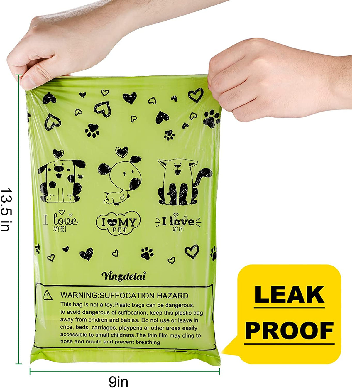 Dog Poop Bags Rolls with Dispenser Extra Thick Leak Proof 280Ct Scented