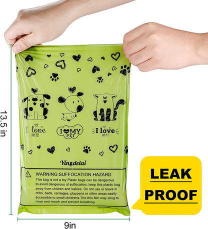 Dog Poop Bags Rolls with Dispenser Extra Thick Leak Proof 280Ct Scented