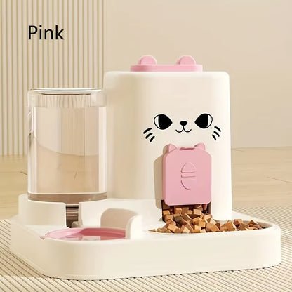 Pet Large-Capacity Feeder Integrated Automatic Water Dispenser Cat Food Bowl Dog Feeding Bowl Cat Bowl Dog Bowl Pet Supplies