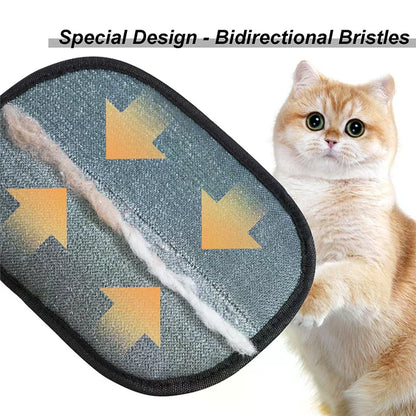 Upgraded Electrostatic Pet Hair Removal Glove for Cats and Dogs - Reusable Fur Remover for Furniture and Home Use