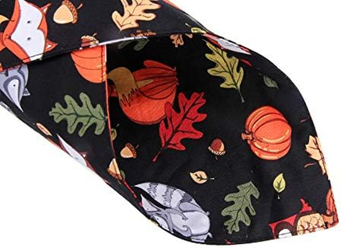 Thanksgiving Dog Bandana Reversible Triangle Bibs Scarf Accessories for Dogs Cats Pets Animals